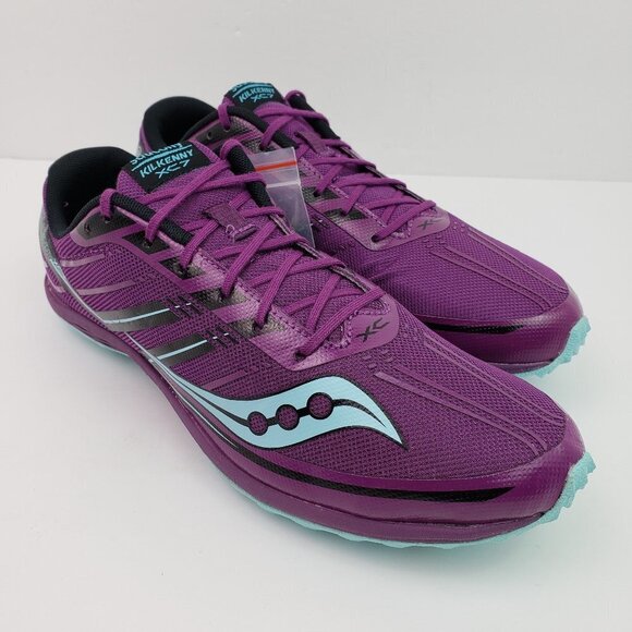 Saucony Kilkenny XC7 Spike Womens Size 11 Purple Blue Running Track Cleats - Picture 1 of 13